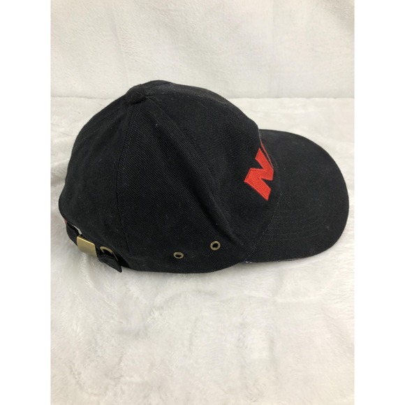 NRA Hat Cap Strap Back Black Red Embroidered Stand and Fight Mens American Flag - Picture 3 of 10